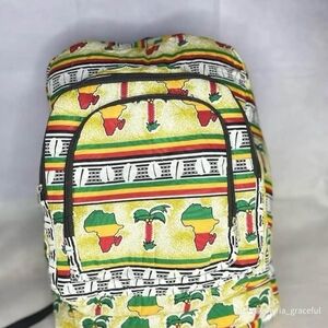 Colorful African Print Backpack